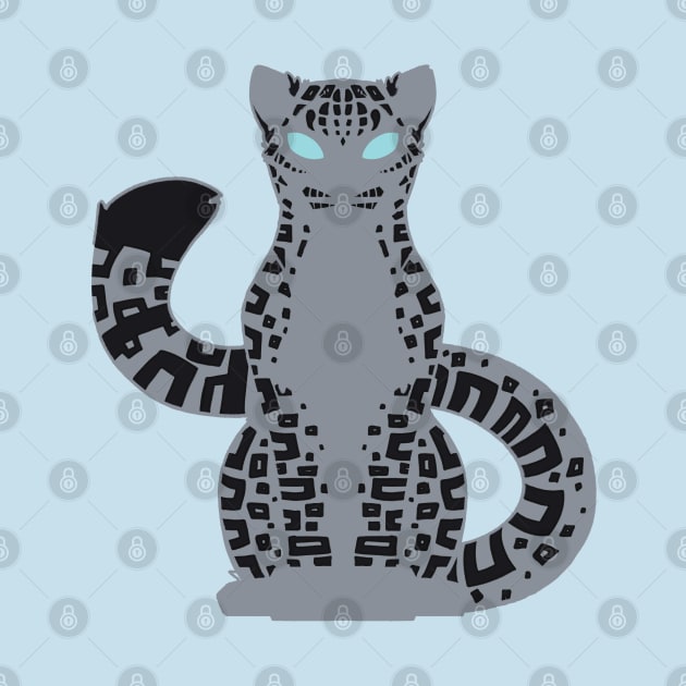 Minimalist Snow Leopard by ZTheCrazed