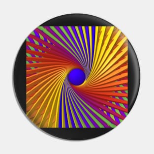 Colorful Swirls Pin