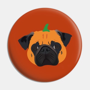 Pumpkin Pug Pin