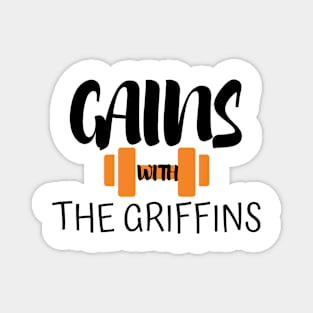 Gains With The Griffins Logo T Magnet