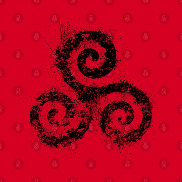 Teen Triskelion Black Ink by HappyLlama