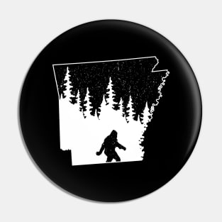 Arkansas Bigfoot Gift Pin