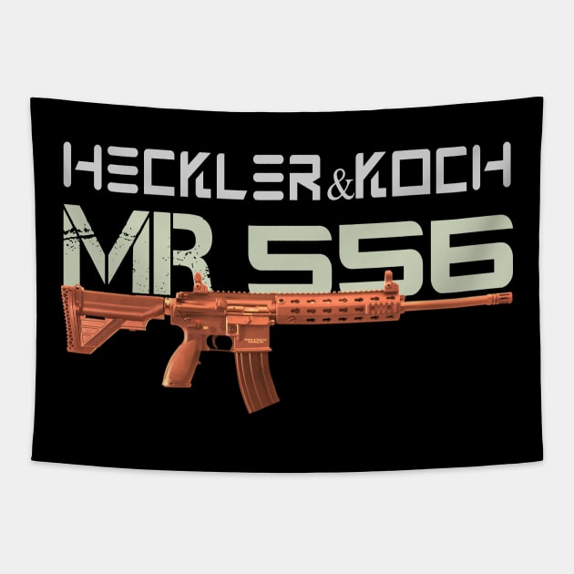 Assault Rifle HK MR556 Tapestry by Aim For The Face