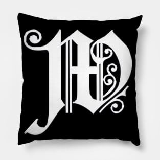 Silver Letter W Pillow