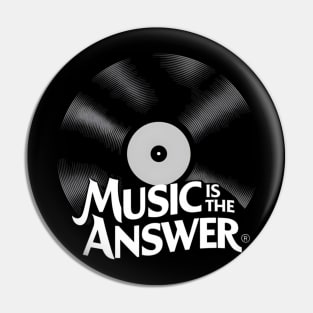 spinning vinyl- music is the answer - the power of music Pin