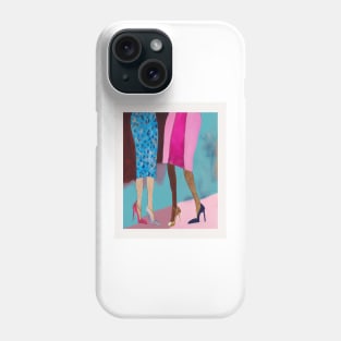 Fierce and Fearless, two woman wearing different shoes Phone Case