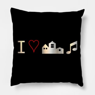 i love music Pillow