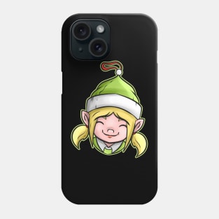 Kawaii Xmas Christmas Tree Ball Globe Female Elf Christmas Phone Case