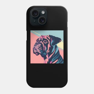 Retro Bullmastiff: Pastel Pup Revival Phone Case