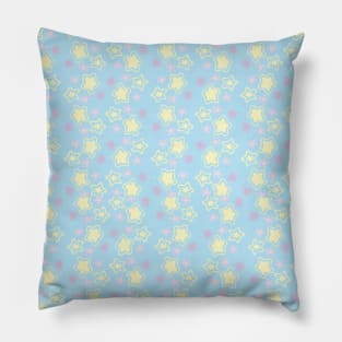 Pastel Stars Pattern Pillow