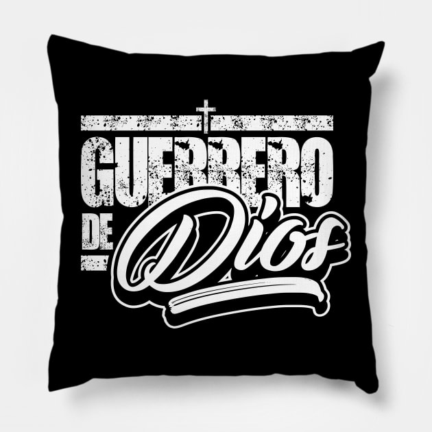 Guerrero de Dios Pillow by razrgrfx