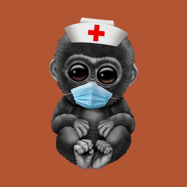 Cute Baby Gorilla Nurse by jeffbartels