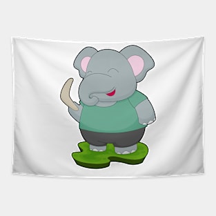 Elephant Boomerang Tapestry