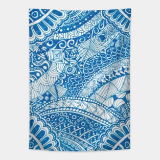 Cerulean Waves Tapestry