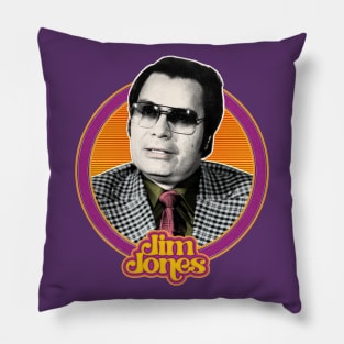 Jim Jones // Retro 70s Style Design Pillow