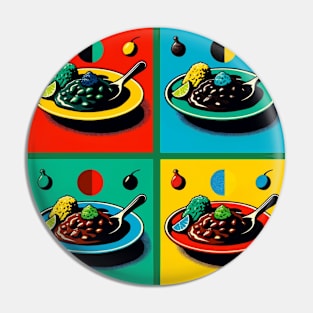 Vibrant Pop Mole Art - Mexican Cuisine Pin