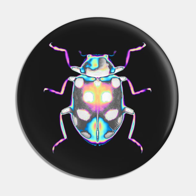 Cool Colorful Scarab Specimen Pin by dinaaaaaah