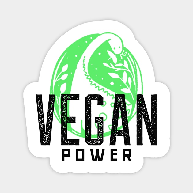 Vegan Power Magnet by VeganShirtly