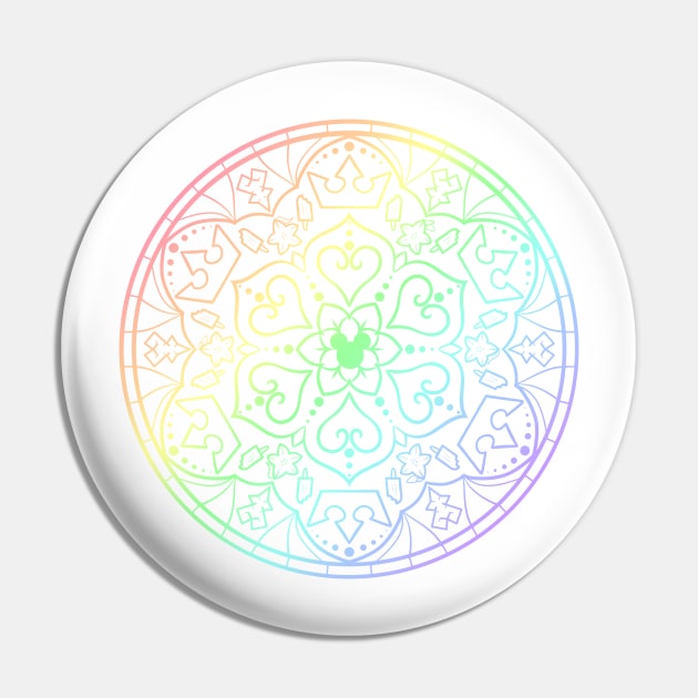 Kingdom Mandala (rainbow) Pin by Luna-Cooper