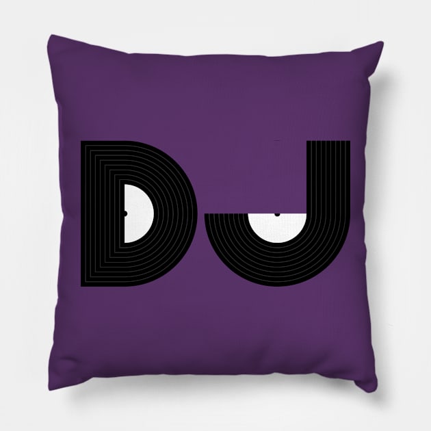 Minimliast DJ Pillow by jonah block