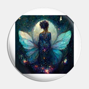 Galaxy Faerie, Staring at the Moon, stars, night sky Pin