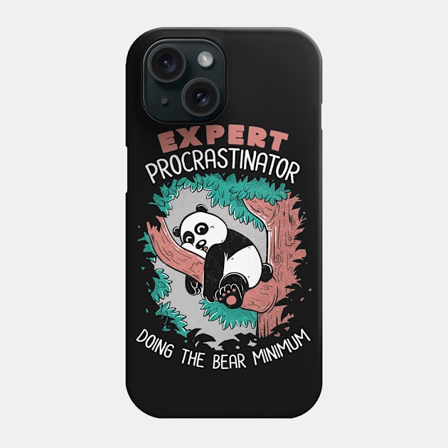 Expert Procrastinator Panda Nap Forest by Tobe Fonseca Phone Case by Tobe_Fonseca