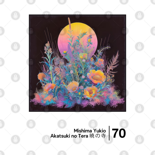 Yukio Mishima - Akatsuki no Tera  - Minimal Style Graphic Artwork by saudade