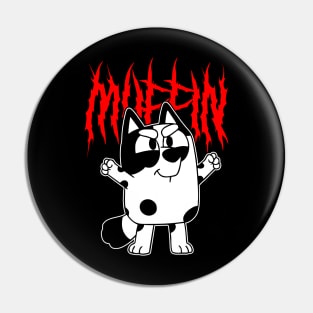 Bluey Muffin Metal Pin