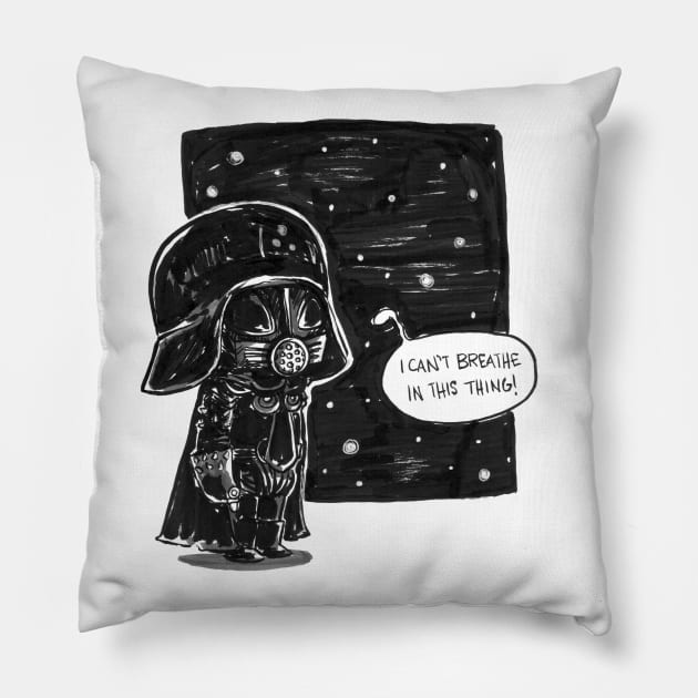 Dark Helmet Pillow by obillwon