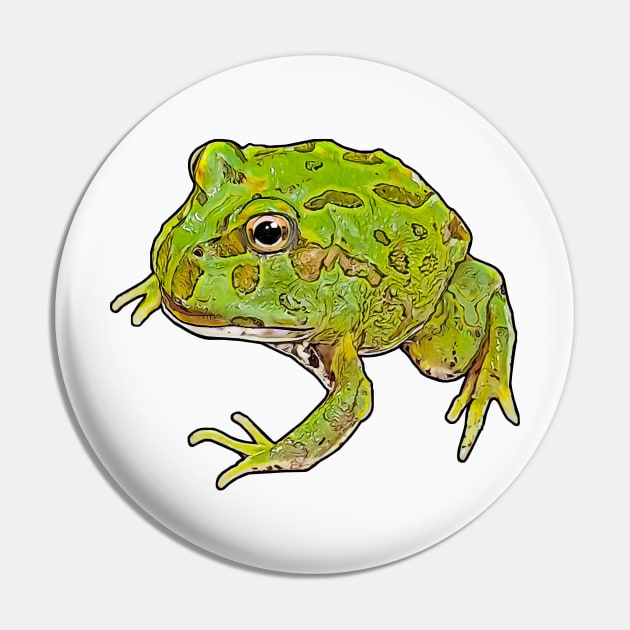 Ceratophrys cranwelli Pacman Frog Peppermint blue Pin by AikasHeaven