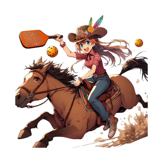 Cowgirl Pickleball by Battlefoxx Living Earth