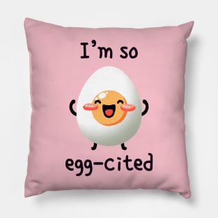 Egg-cited Pillow