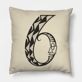 Tribalnumbers Tatto 6 Pillow