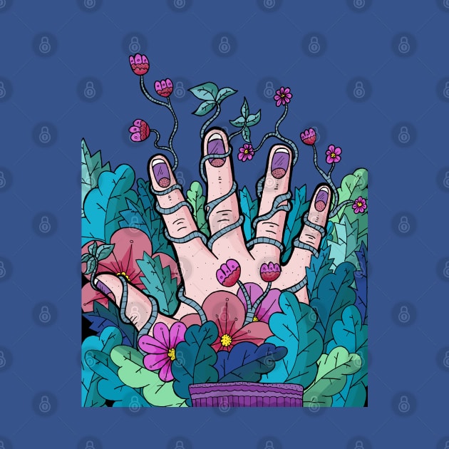 Nature's hand by Swadeillustrations