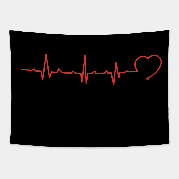 Heartbeat Tapestry by Aine Creative Designs
