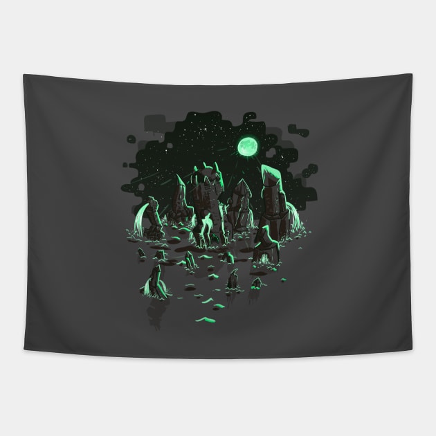 R'Lyeh Rising Tapestry by sonofafish