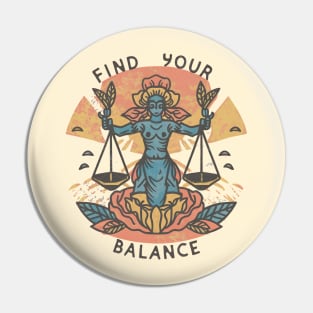 "Find Your Balance" Pin