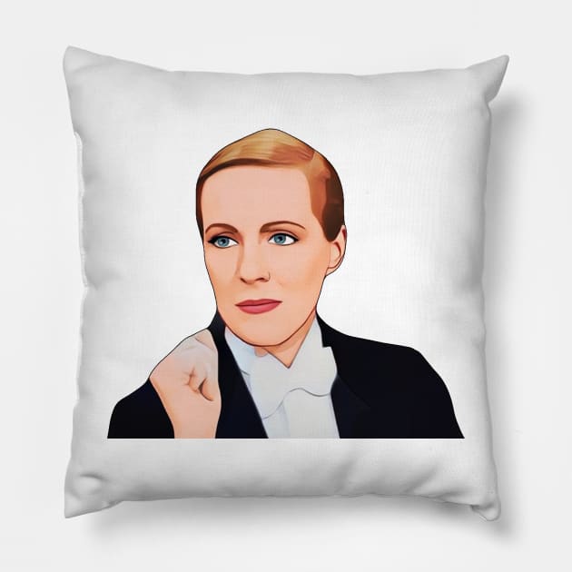 Julie Andrews Victor Pillow by baranskini