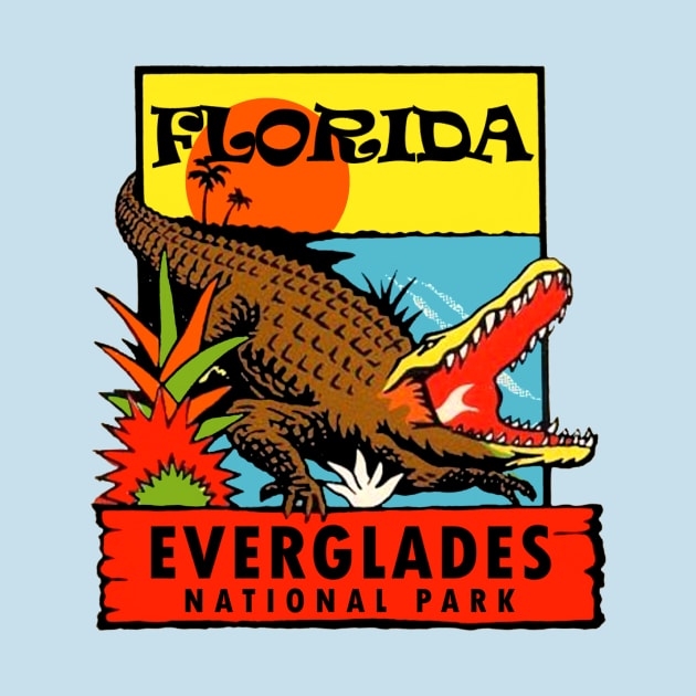 Everglades National Park Florida Vintage by Hilda74