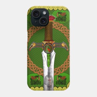 Reflections of a Celtic Sword Phone Case