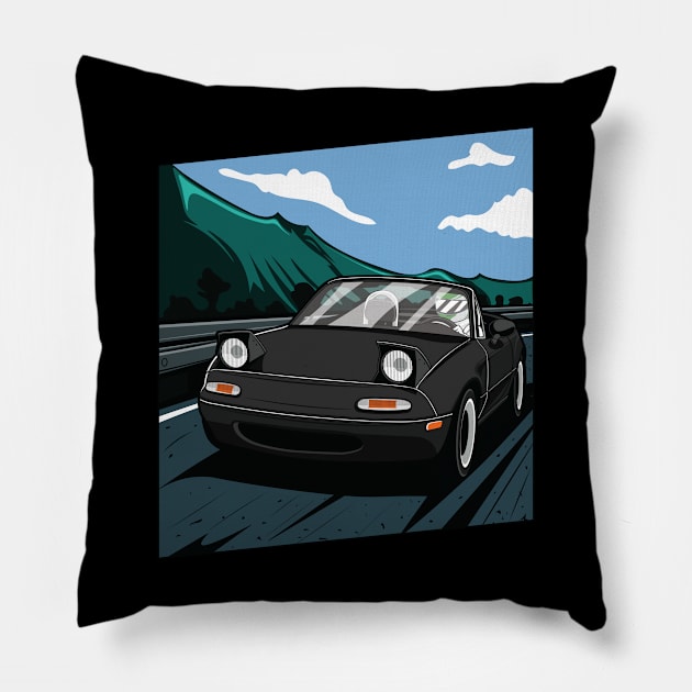 Black  miata na Pillow by dipurnomo