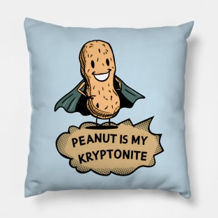 Peanut is my Kryptonite - Kids peanut allergy Pillow