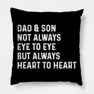 Dad and Son Not Always Eye to Eye Cool Pillow