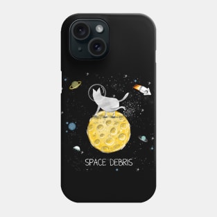 Cats in space. Cute typographi print with cats astronaut. Phone Case