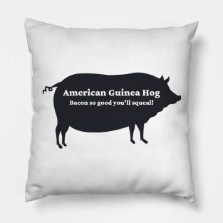 American Guinea Hog Bacon Squeal Pillow