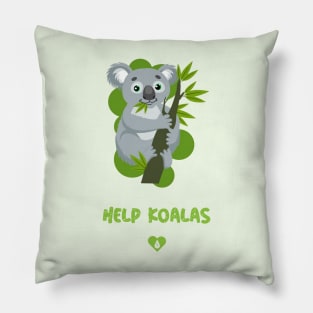 Help Koalas Conservation Pillow