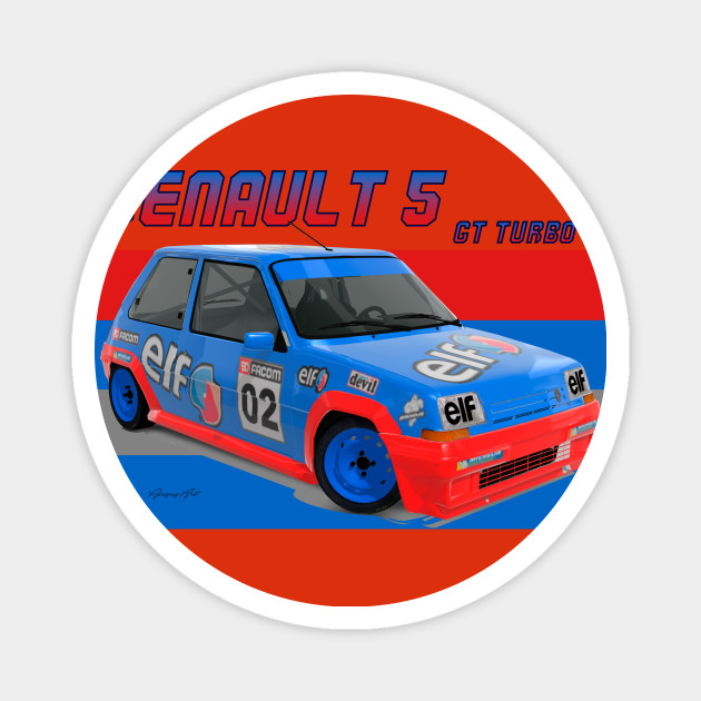 Renault 5 Gt Turbo Clio Magnet Teepublic Renault 5 Gt Turbo Clio Magnet Teepublic