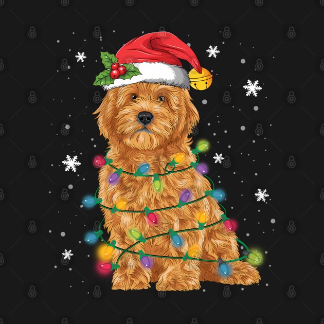 Goldendoodle Christmas Santa Hat by adalynncpowell