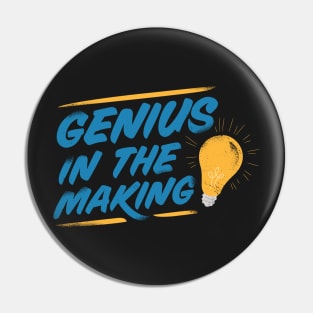 Genius In The Making Funny Social Distancing FaceMask Pin