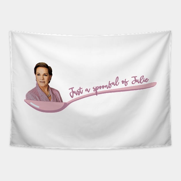 Just a spoonful of Julie Andrews IS the Medicine Tapestry by baranskini
